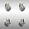 Service Caster 4 Inch 316SS Gray Polyurethane Wheel Swivel Bolt Hole Caster Brakes SCC, 2PK SCC-SS316BH20S414-PPUB-2-TLB-2 - alternate 1